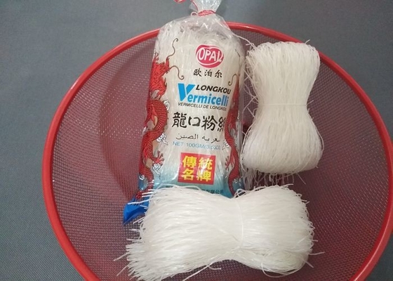 грубые лапши зеленой фасоли Longkou продуктов хлопьев 250g стеклянные